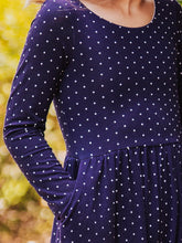 Leggy Romper - Navy Dotty